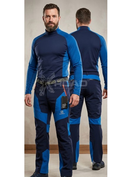Мужские брюки Softshell на флисе Salomon — водонепроницаемые и ветрозащитные (Температурный режим: от +10°C до -10°C)