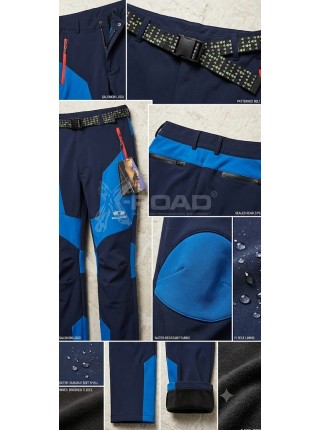 Мужские брюки Softshell на флисе Salomon — водонепроницаемые и ветрозащитные (Температурный режим: от +10°C до -10°C)