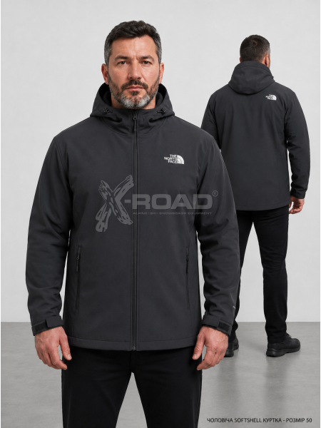 Мужская софтшел куртка The North Face №2026 с капюшоном