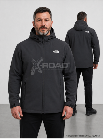 Чоловіча софтшел куртка The North Face №2026 з капюшоном