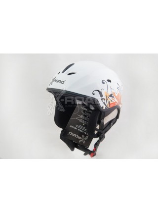 Шлем горнолыжный, для сноуборда X-Road 670 white+cp