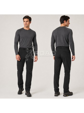 Чоловічі демісезонні штани Softshell на флісі чорні X-Road 0902