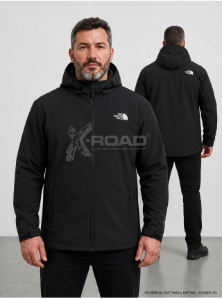 Мужская софтшел куртка The North Face №2026 с капюшоном