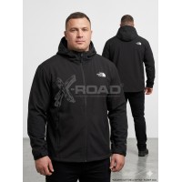 Чоловіча софтшел куртка The North Face великого розміру з капюшоном